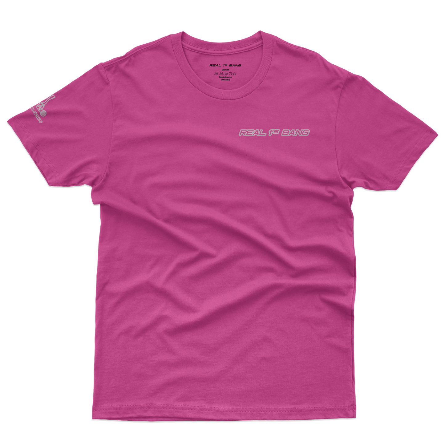 limited release Hot Pink & Light grey outline T-Shirt