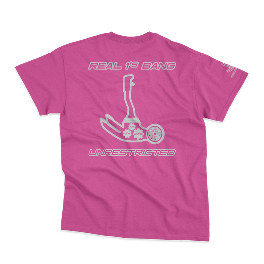 limited release Hot Pink & Light grey outline T-Shirt